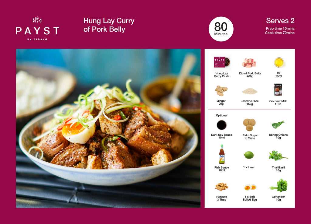 NEW Handmade Premium Thai Hung Lay Curry Paste 100g
