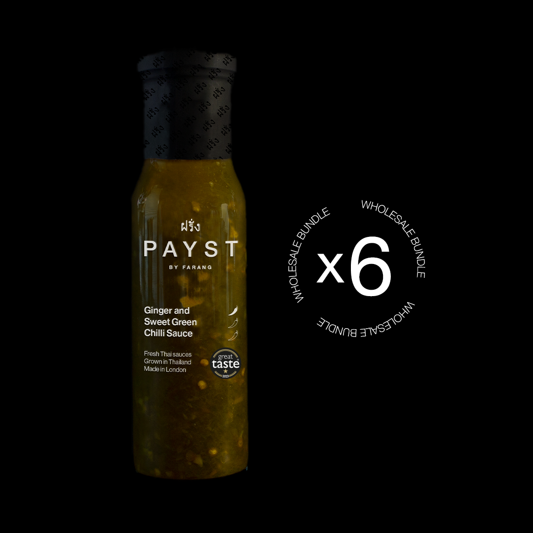 6 x Handmade Premium Ginger and Sweet Green Chilli Sauce 250ml
